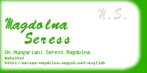 magdolna seress business card